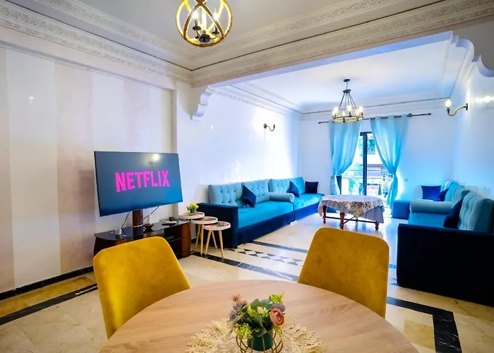 Self Check-In 100Mq Apartment In Marrakech Center